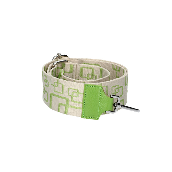 Taschenriemen|Wechselriemen in Grün Quadrat mit Karabiner Silber - leder-accessoires.com