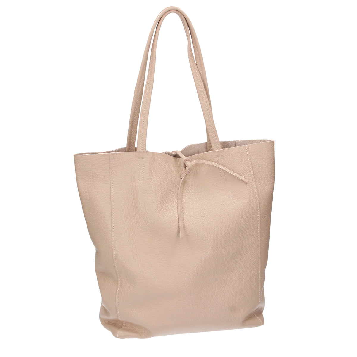 Shopper 28x13x35cm in Nude aus Leder - leder-accessoires.com