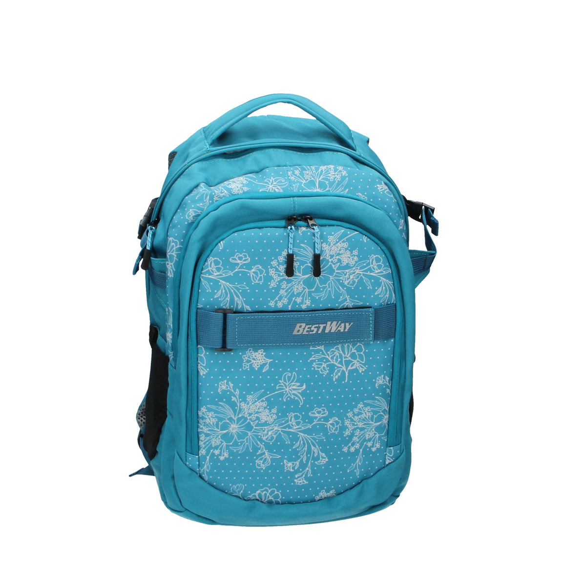 Rucksack 30x14x47cm in Türkis mit Reißverschluss - leder-accessoires.com