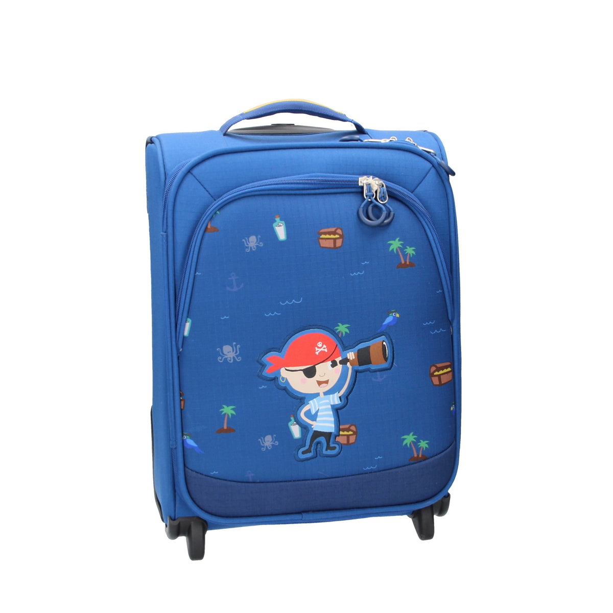 Reisetrolley Travelite "Minimover" Pirat 2-Rad in Blau - leder-accessoires.com