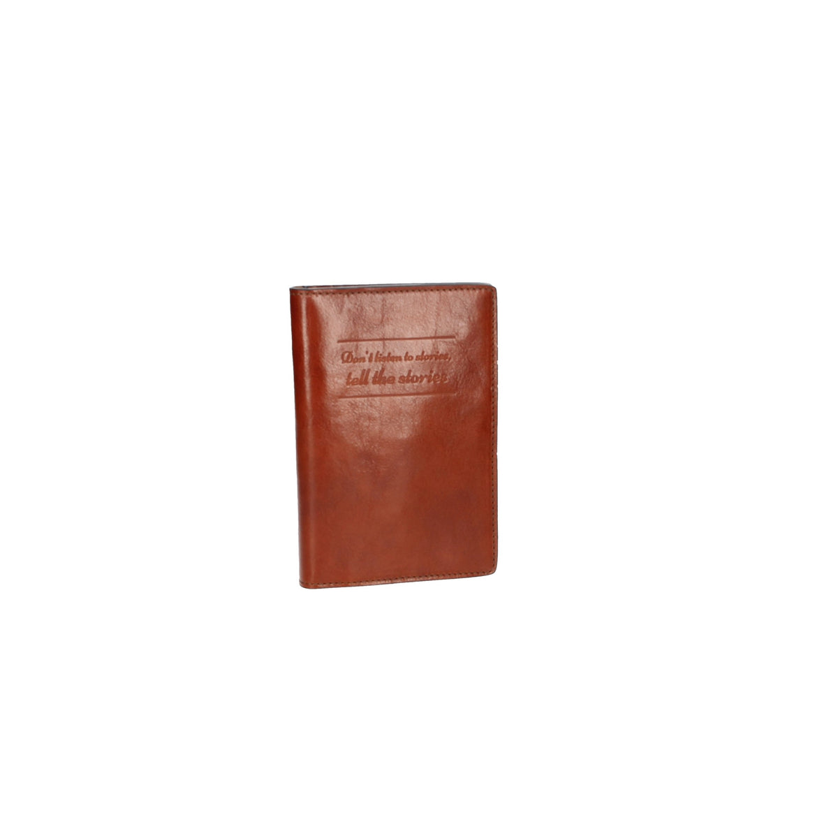 Briefmappe| Passhülle 14 x 20cm Cognac mit Druckknopf - leder-accessoires.com