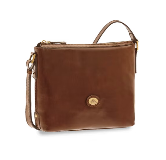 Umhängetasche|Crossover The Bridge in Braun aus Leder - leder-accessoires.com