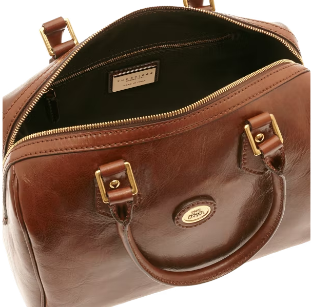 Bowlingtasche The Bridge in Braun aus Leder - leder-accessoires.com