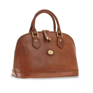 Kurzgrifftasche The Bridge in Braun aus Leder - leder-accessoires.com