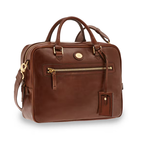 Businesstasche in Braun aus Leder - leder-accessoires.com