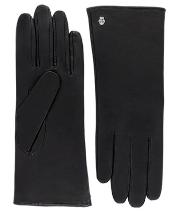 Lederhandschuhe | Haarschafleder Damen in Schwarz klassisch von Röckl - leder-accessoires.com