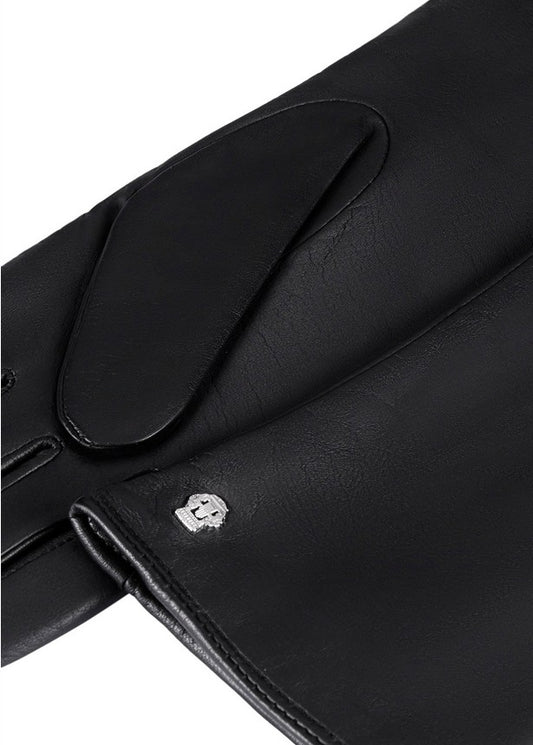 Lederhandschuhe | Haarschafleder Damen in Schwarz klassisch von Röckl - leder-accessoires.com