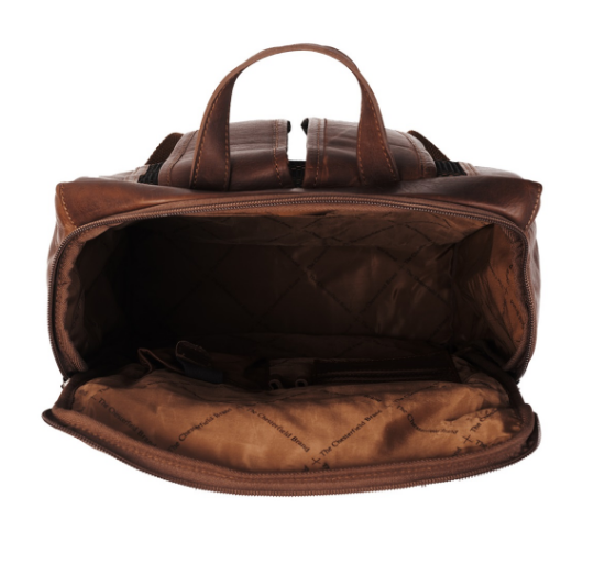 Rucksack aus Leder in Braun - leder-accessoires.com
