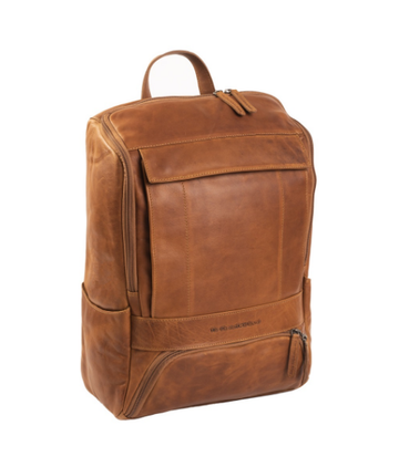Rucksack aus Leder in Cognac - leder-accessoires.com