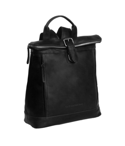 Rucksack Rolltop aus Leder in Cognac - leder-accessoires.com