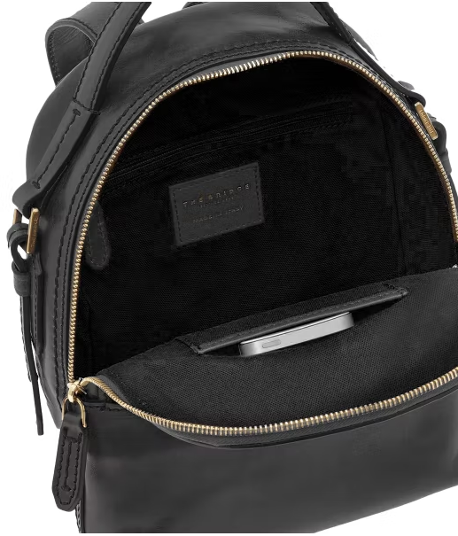 Rucksack in Schwarz aus Leder - leder-accessoires.com