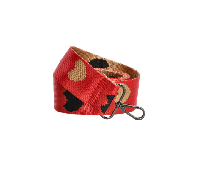 Taschenriemen | Wechselriemen im Camouflage-Muster Rot|Braun - leder-accessoires.com
