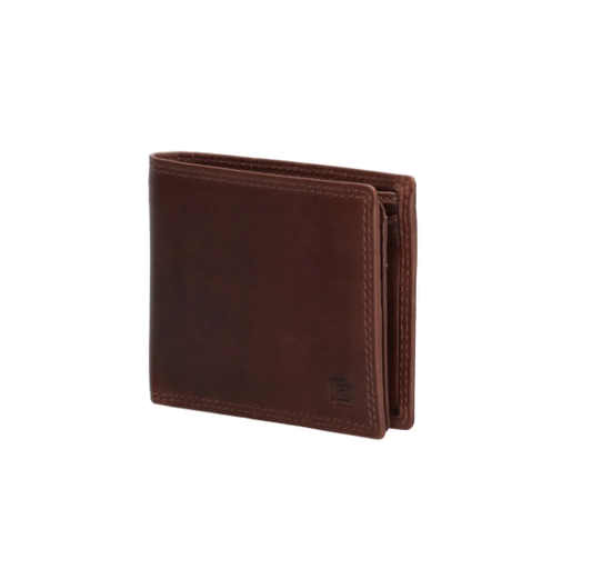 Geldbörse Querformat in Braun aus Leder - leder-accessoires.com