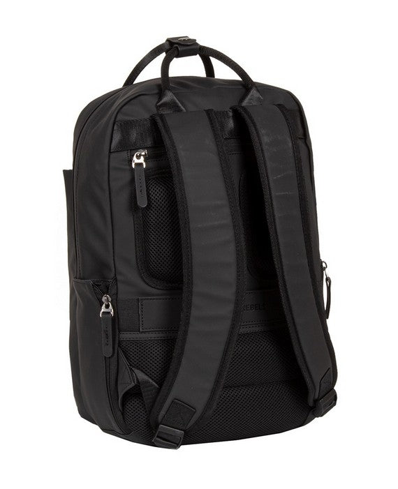 Laptoprucksack 9L in Schwarz mit verschweißten Reißverschlüssen - leder-accessoires.com