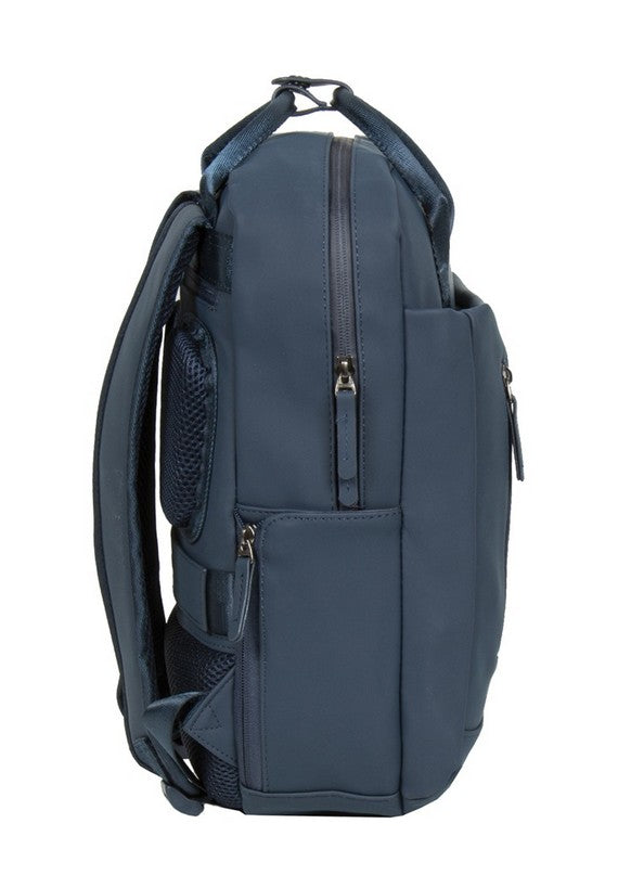 Laptoprucksack 9L in Marine|Blau mit verschweißten Reißverschlüssen - leder-accessoires.com