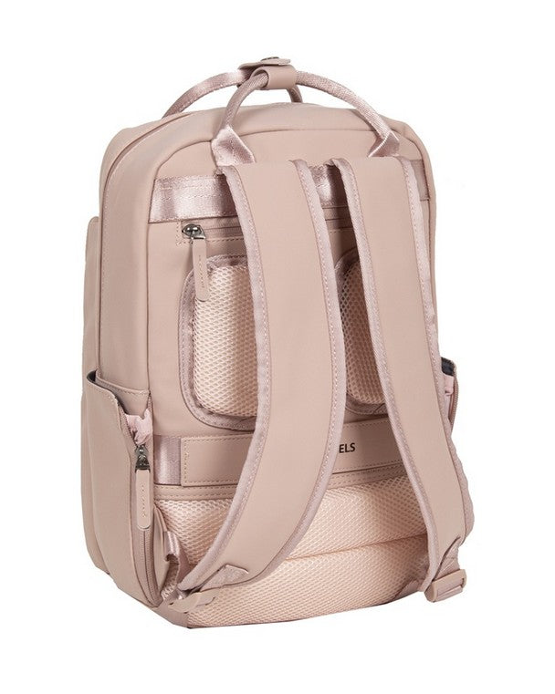 Laptoprucksack 9L in Rose mit verschweißten Reißverschlüssen - leder-accessoires.com