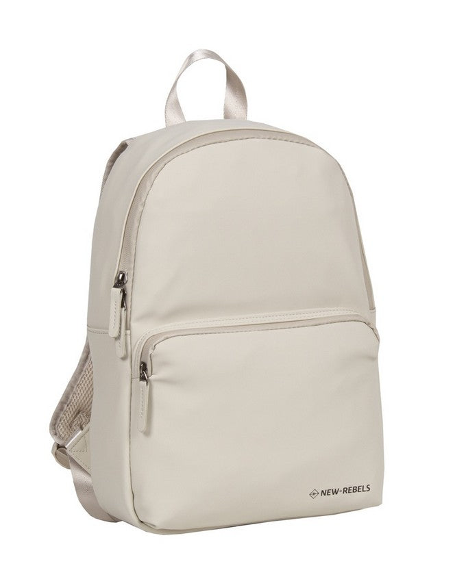 Rucksack 11L in Beige mit Vortasche - leder-accessoires.com
