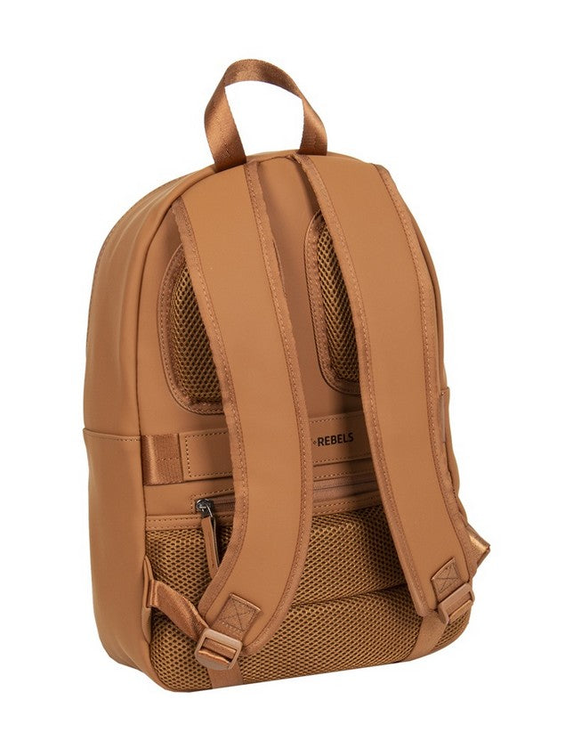 Rucksack 11L in Cognac mit Vortasche - leder-accessoires.com