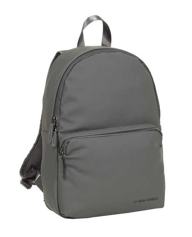 Rucksack 11L in Grau mit Vortasche - leder-accessoires.com