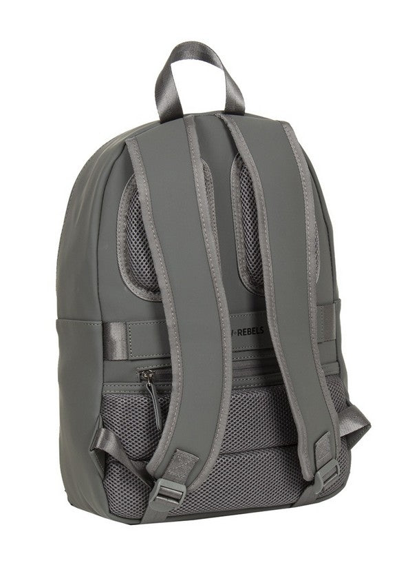 Rucksack 11L in Grau mit Vortasche - leder-accessoires.com