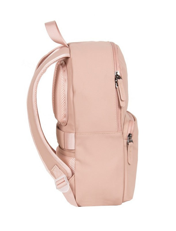Rucksack 11L in Rose mit Vortasche - leder-accessoires.com