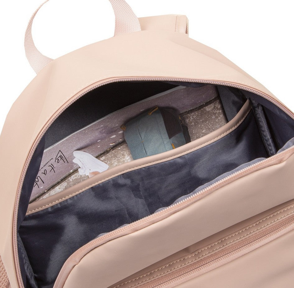 Rucksack 11L in Rose mit Vortasche - leder-accessoires.com