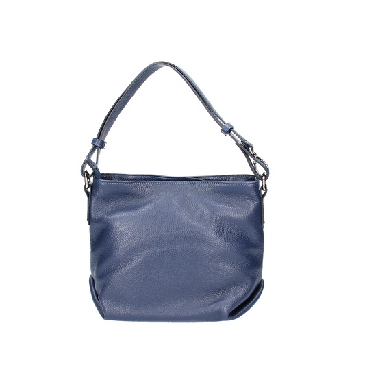 Beuteltasche|Crossover in Blau|Marine aus Leder - leder-accessoires.com