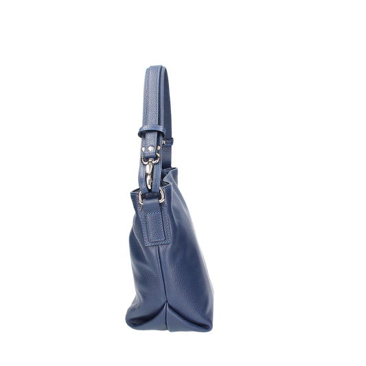 Beuteltasche|Crossover in Blau|Marine aus Leder - leder-accessoires.com
