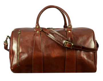 Reisetasche in Braun aus Leder - leder-accessoires.com