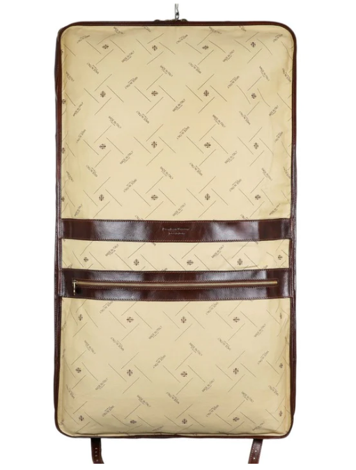Kleidersack in Braun aus Leder - leder-accessoires.com