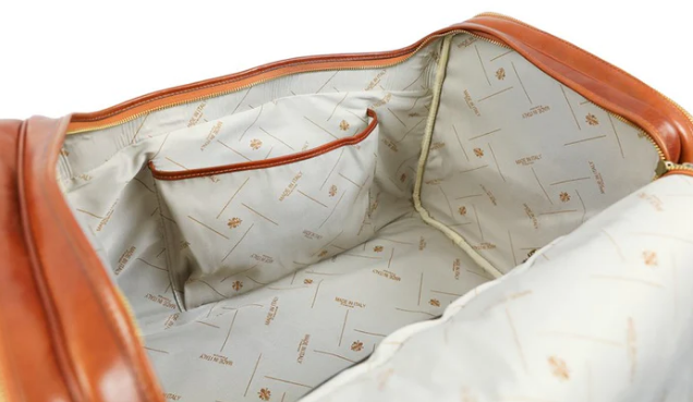 Reisetasche in Cognac aus Leder - leder-accessoires.com