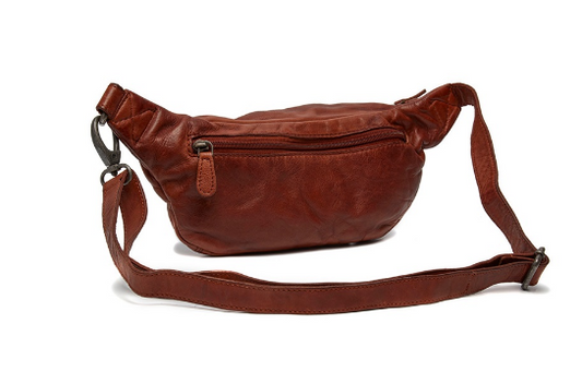 Gürteltasche|Bodybag in Cognac aus Leder - leder-accessoires.com