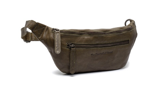 Gürteltasche|Bodybag in Grün|Olive aus Leder - leder-accessoires.com
