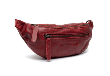 Gürteltasche|Bodybag in Rot aus Leder - leder-accessoires.com