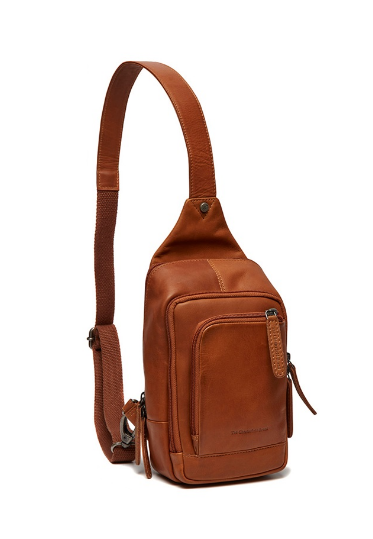 Gürteltasche|Bodybag in Cognac aus Leder - leder-accessoires.com