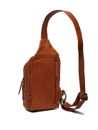 Gürteltasche|Bodybag in Cognac aus Leder - leder-accessoires.com