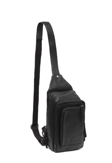 Gürteltasche|Bodybag in Schwarz aus Leder - leder-accessoires.com