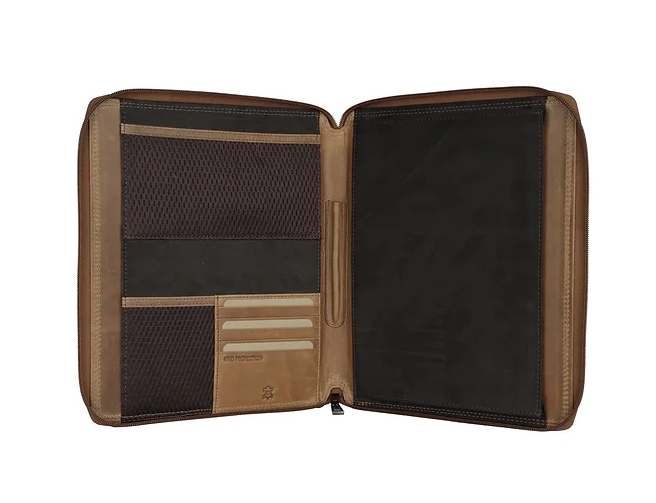 Dokumentenmappe|Organizer in Cognac aus Leder - leder-accessoires.com