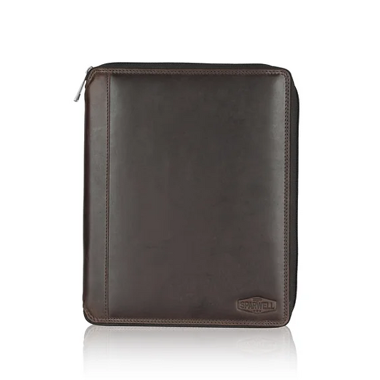 Dokumentenmappe|Organizer in Braun aus Leder - leder-accessoires.com