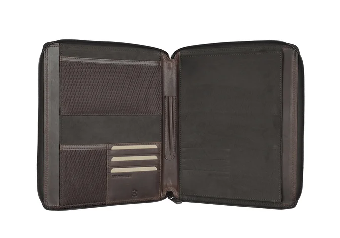 Dokumentenmappe|Organizer in Braun aus Leder - leder-accessoires.com
