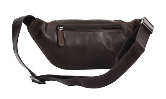 Gürteltasche|Bodybag in Braun aus Leder - leder-accessoires.com