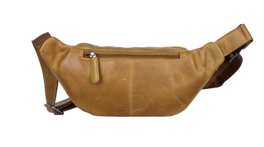 Gürteltasche|Bodybag in Cognac aus Leder - leder-accessoires.com