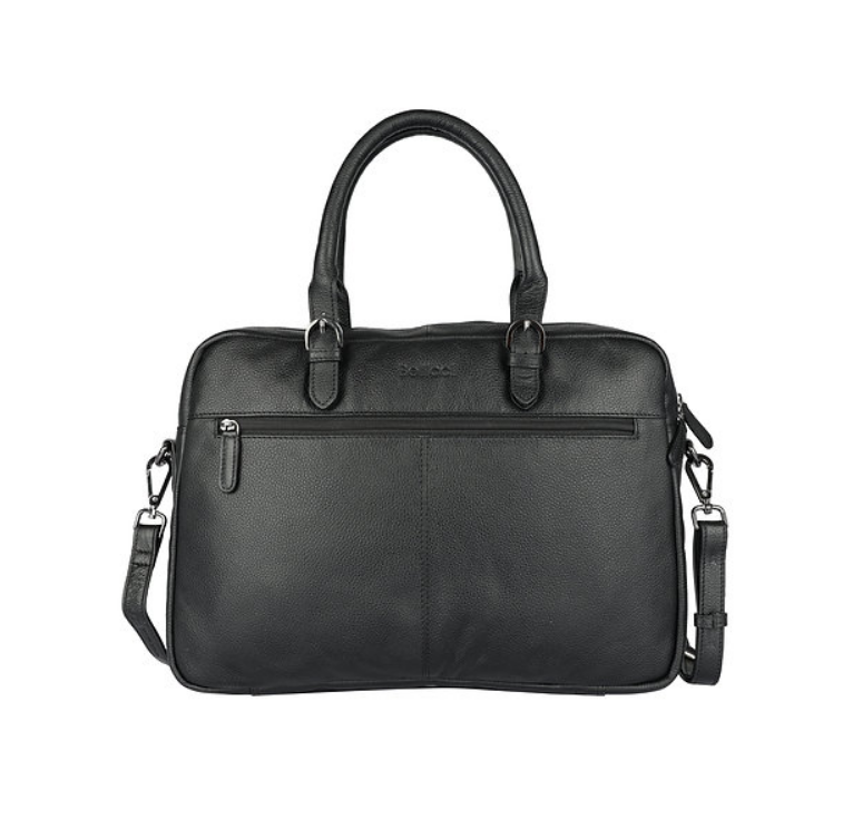 Businesstasche|Handtasche Schwarz aus Leder - leder-accessoires.com