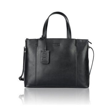 Shopper in Schwarz aus Leder - leder-accessoires.com