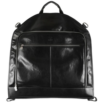 Kleidersack in Schwarz aus Leder - leder-accessoires.com