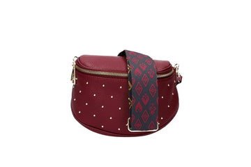 Gürteltasche Alena aus Leder in Beere|Purple - leder-accessoires.com