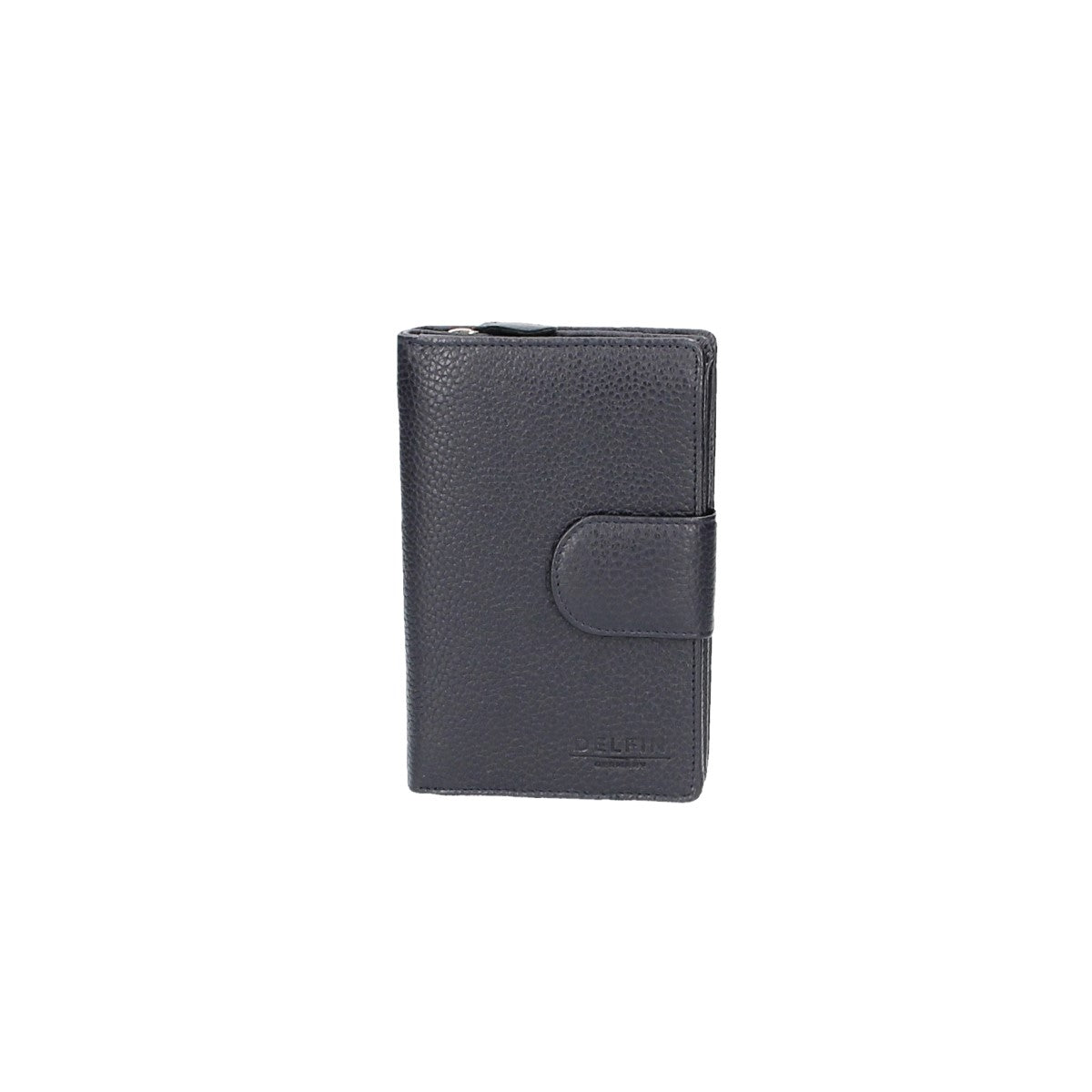 Damenbörse mit Riegel in Blau aus Leder - leder-accessoires.com