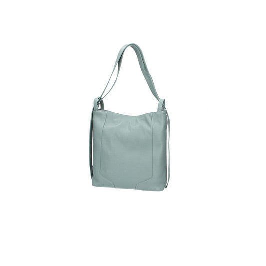 Umhängetasche|Rucksack in Mint aus Leder - leder-accessoires.com