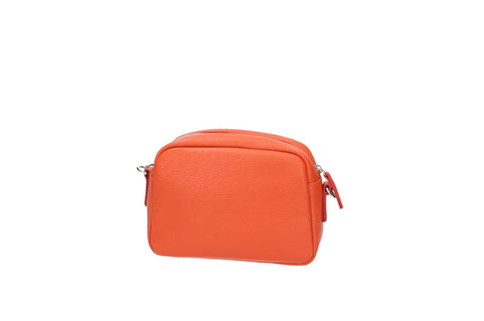Umhängetasche in Orange aus Leder - leder-accessoires.com