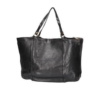 Shopper in Schwarz aus Leder - leder-accessoires.com